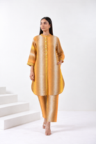 Orange Yellow Cotton Co-ord Set